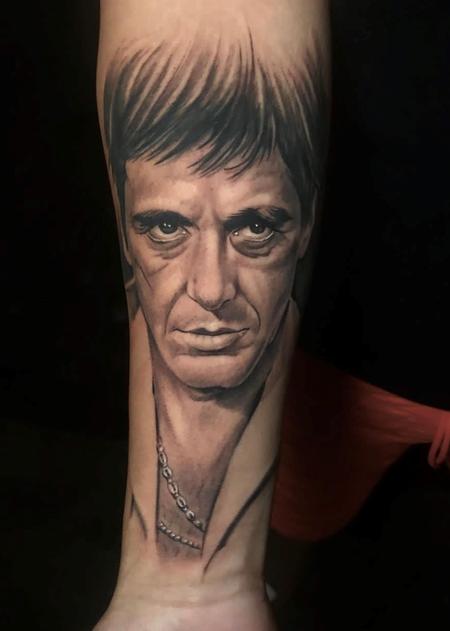 tattoos/ - Oak Adams Al Pacino Scarface Portrait - 144762
